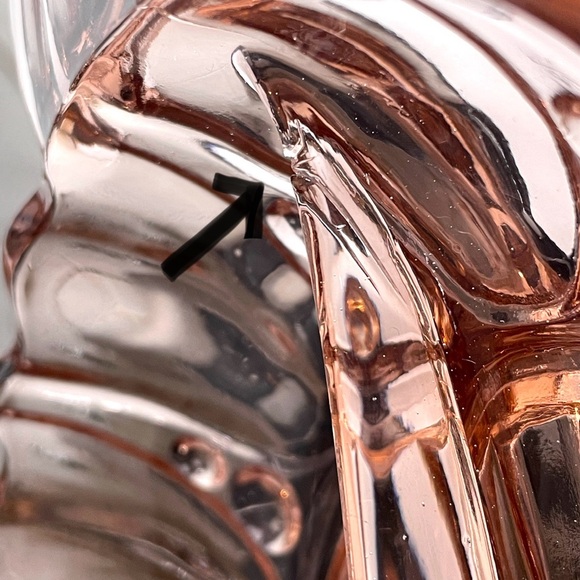 Vintage 1930s Anchor Hocking Relish Dish Depression Glass Oyster and Pearl - Picture 9 of 9